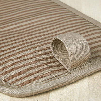 KitchenAid Beacon Two-Tone Non-Slip Pot Holder Set, Milkshake Tan/Beige, 7"x10", 2 Piece