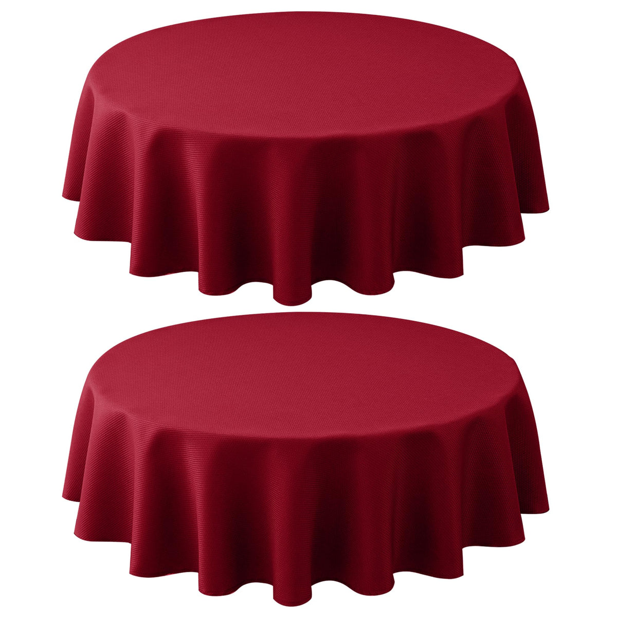 Textured Tablecloth Rectangle-Fabric Spillproof Table Cloth-Natural 60x108"