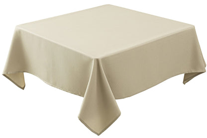 Textured Tablecloth Rectangle-Fabric Spillproof Table Cloth-Natural 60x108"