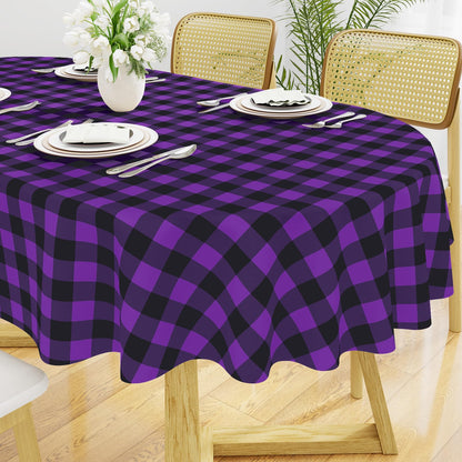 Smiry Picnic Table Cloth, Vinyl Tablecloths with Flannel Backing, 60"x84"