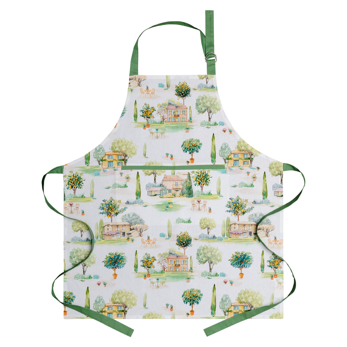 Maison d' Hermine Aprons for women with Pocket 100% Cotton (27.50"x31.50")