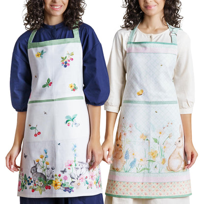 Maison d' Hermine Aprons for women with Pocket 100% Cotton (27.50"x31.50")