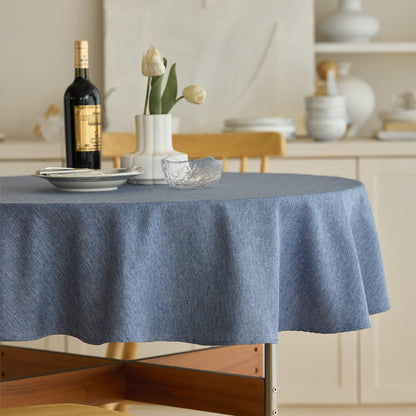 Decorelia Linen Textured Fall Tablecloth Rectangular Burnt Orange, 52"x70"