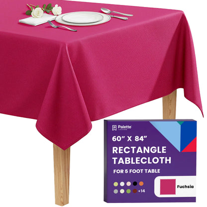 Gee Di Moda Rectangle Tablecloth - 70 x 120 Inch Navy Blue Table Cloth for 6 or 8 Foot Rectangle Tables - Heavy Duty Washable Fabric - for Holiday Party, Dinner, Weddings, Baby Shower & Events