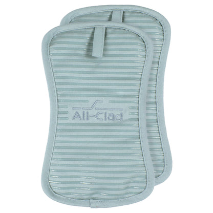All-Clad Premium Pot Holder & Hot Pad: Heat Resistant to 500 Degrees - 100% Cotton, 10"x6.25" Hot Pad for Kitchen and Barbeque, (2-Pack), Almond