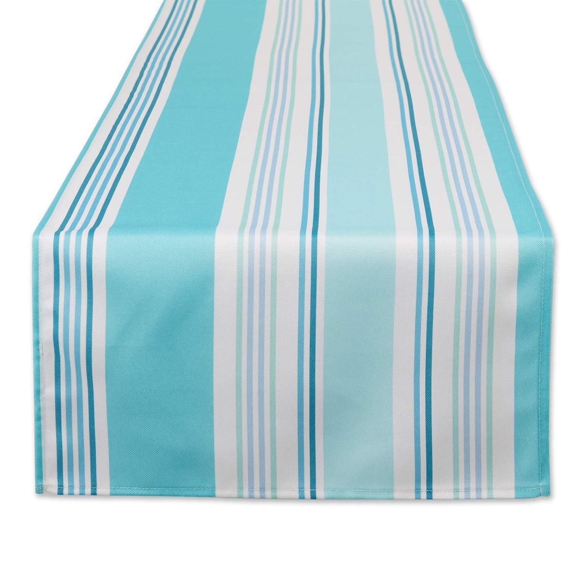 DII Summer Stripe Outdoor Tabletop Collection, Multi-use, Machine Washable, Tablecloth, 60x84, Sunset