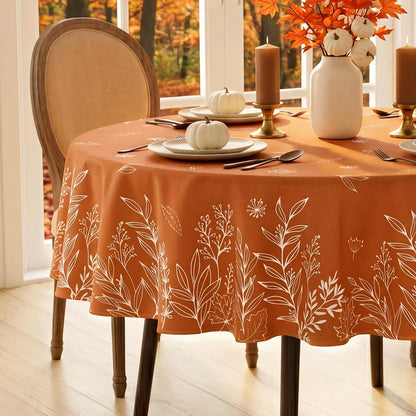 Softalker Fall Tablecloth Rectangle 60 x 84 Inch, Thanksgiving Home Decor