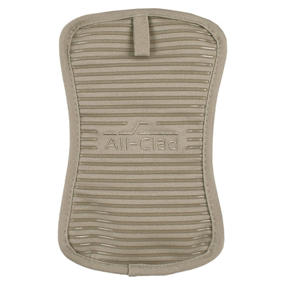 All-Clad Premium Pot Holder & Hot Pad: Heat Resistant to 500 Degrees - 100% Cotton, 10"x6.25" Hot Pad for Kitchen and Barbeque, (2-Pack), Almond