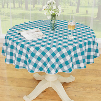 Smiry Picnic Table Cloth, Vinyl Tablecloths with Flannel Backing, 60"x84"