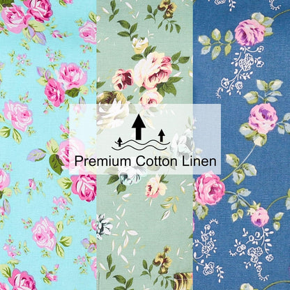 Auidy_6TXD 3 Pack Floral Aprons for Women, Kitchen Aprons with 2 Pockets