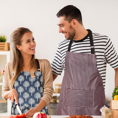 SATINIOR 3 Pcs Waterproof Kitchen Apron with 2 Pockets