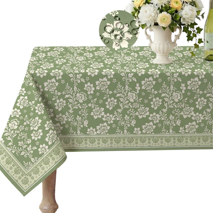 pickyNproud Waterproof Tablecloth Floral Table Cloth Spill Proof Rectangle Tablecloths for Dining Room, Wipeable Fabric Table Cover for Kitchen