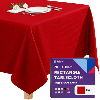 Gee Di Moda Rectangle Tablecloth - 70 x 120 Inch Navy Blue Table Cloth for 6 or 8 Foot Rectangle Tables - Heavy Duty Washable Fabric - for Holiday Party, Dinner, Weddings, Baby Shower & Events