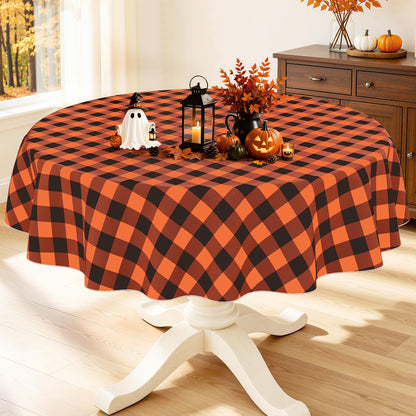 Smiry Picnic Table Cloth, Vinyl Tablecloths with Flannel Backing, 60"x84"