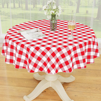 Smiry Picnic Table Cloth, Vinyl Tablecloths with Flannel Backing, 60"x84"