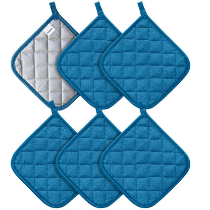 Joyhalo 4 Pack Heat Resistant Pot Holders - Terry Cloth Sets for Cooking & Baking