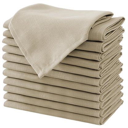 H.VERSAILTEX Linen Table Cloths Rectangle 60 x 84 Inch Premium Tablecloth Spill-Proof Waterproof Table Cover for Dining Buffet Feature Extra Soft and Thick Fabric Wrinkle Free, Natural