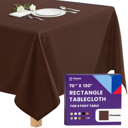 Gee Di Moda Rectangle Tablecloth - 70 x 120 Inch Navy Blue Table Cloth for 6 or 8 Foot Rectangle Tables - Heavy Duty Washable Fabric - for Holiday Party, Dinner, Weddings, Baby Shower & Events