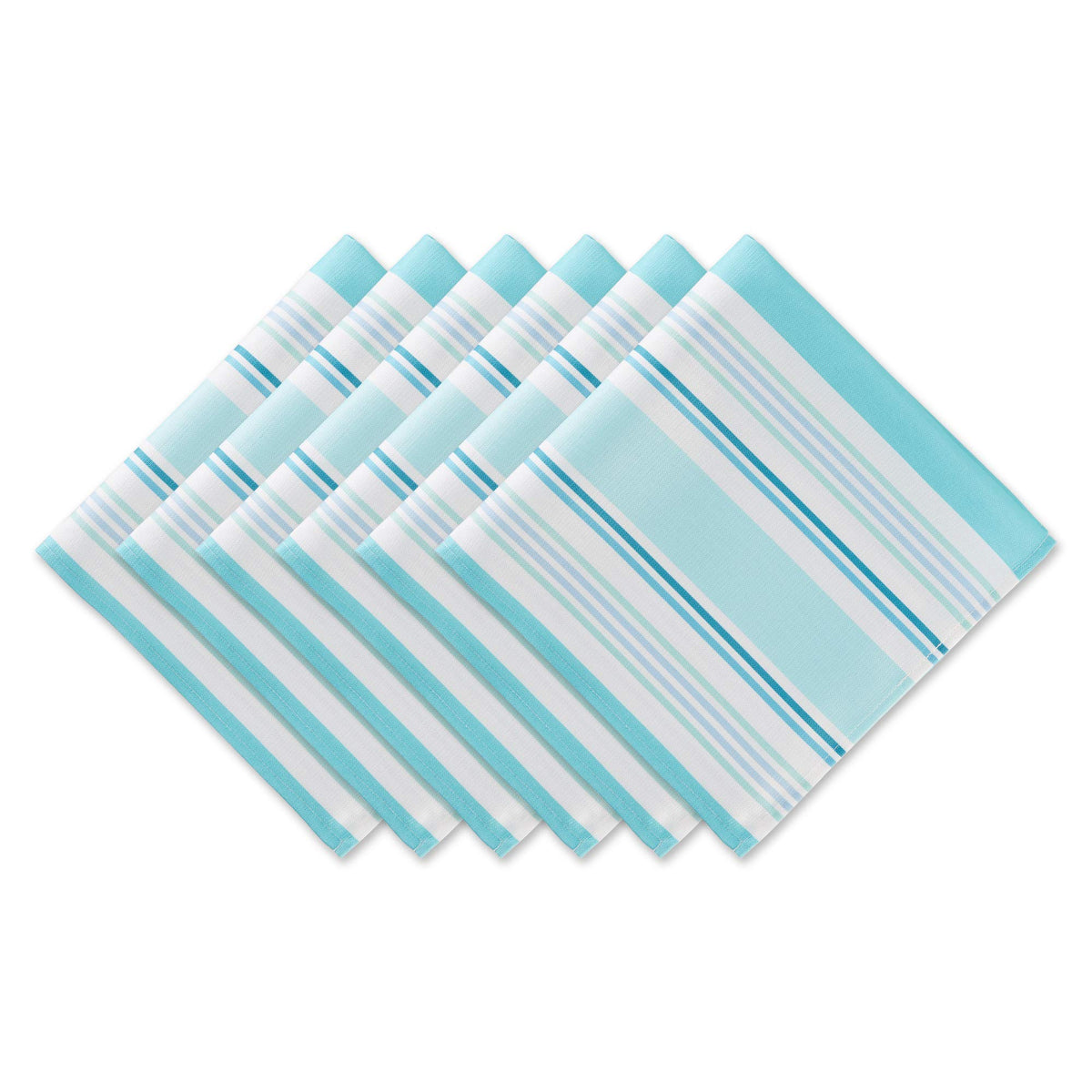 DII Summer Stripe Outdoor Tabletop Collection, Multi-use, Machine Washable, Tablecloth, 60x84, Sunset