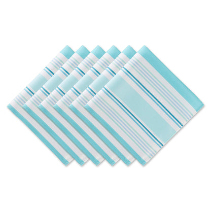 DII Summer Stripe Outdoor Tabletop Collection, Multi-use, Machine Washable, Tablecloth, 60x84, Sunset