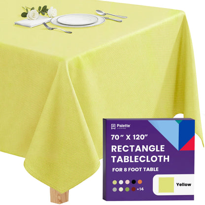 Gee Di Moda Rectangle Tablecloth - 70 x 120 Inch Navy Blue Table Cloth for 6 or 8 Foot Rectangle Tables - Heavy Duty Washable Fabric - for Holiday Party, Dinner, Weddings, Baby Shower & Events