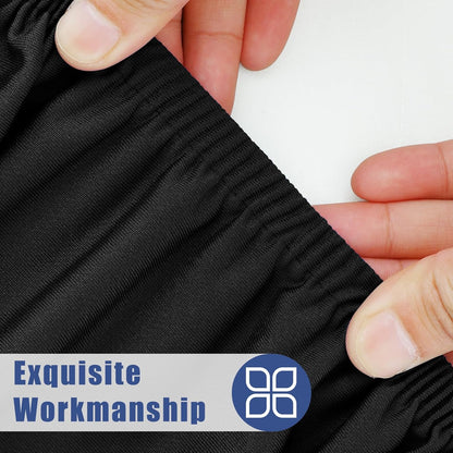 Moosfor Rectangle Spandex Fitted Table Cloth, 6FT Elastic Tablecloth