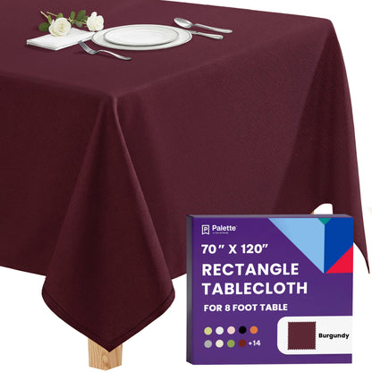 Gee Di Moda Rectangle Tablecloth - 70 x 120 Inch Navy Blue Table Cloth for 6 or 8 Foot Rectangle Tables - Heavy Duty Washable Fabric - for Holiday Party, Dinner, Weddings, Baby Shower & Events