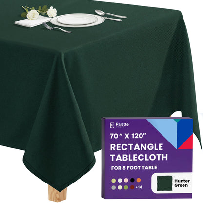 Gee Di Moda Rectangle Tablecloth - 70 x 120 Inch Navy Blue Table Cloth for 6 or 8 Foot Rectangle Tables - Heavy Duty Washable Fabric - for Holiday Party, Dinner, Weddings, Baby Shower & Events