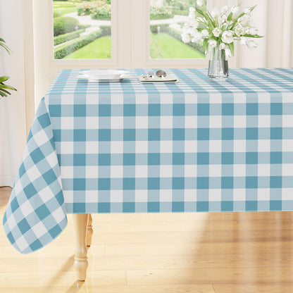 Smiry Picnic Table Cloth, Vinyl Tablecloths with Flannel Backing, 60"x84"