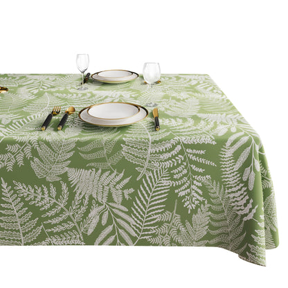 Rectangle Table Cloth,100% Waterproof Tablecloth Oil Proof Spill Proof Vinyl Table Cloth, Wipe Clean Plastic Table Cover for Dining, Camping, Indoor and Outdoor 52" x 70",Leaves
