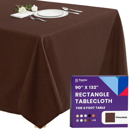Gee Di Moda Rectangle Tablecloth - 70 x 120 Inch Navy Blue Table Cloth for 6 or 8 Foot Rectangle Tables - Heavy Duty Washable Fabric - for Holiday Party, Dinner, Weddings, Baby Shower & Events