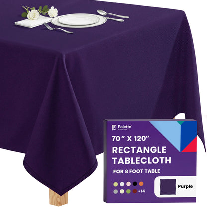 Gee Di Moda Rectangle Tablecloth - 70 x 120 Inch Navy Blue Table Cloth for 6 or 8 Foot Rectangle Tables - Heavy Duty Washable Fabric - for Holiday Party, Dinner, Weddings, Baby Shower & Events
