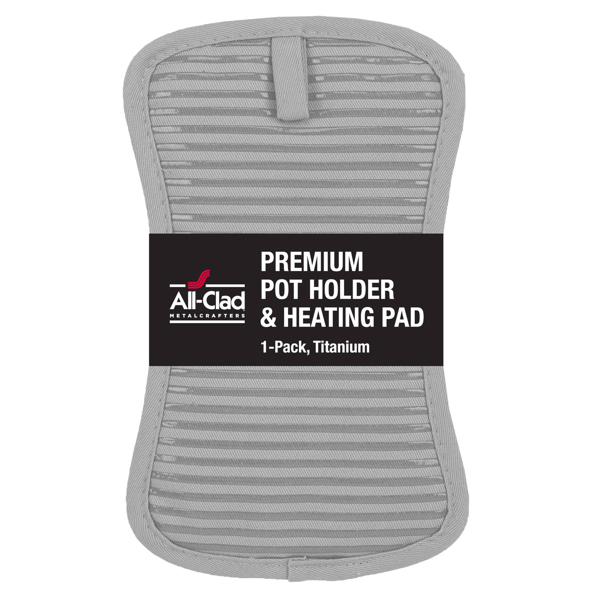 All-Clad Premium Pot Holder & Hot Pad: Heat Resistant to 500 Degrees - 100% Cotton, 10"x6.25" Hot Pad for Kitchen and Barbeque, (2-Pack), Almond