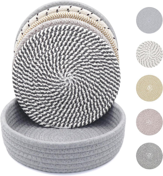 8 Inch Trivets for Hot Dishes, Hot Pots and Pans, 5 Pcs