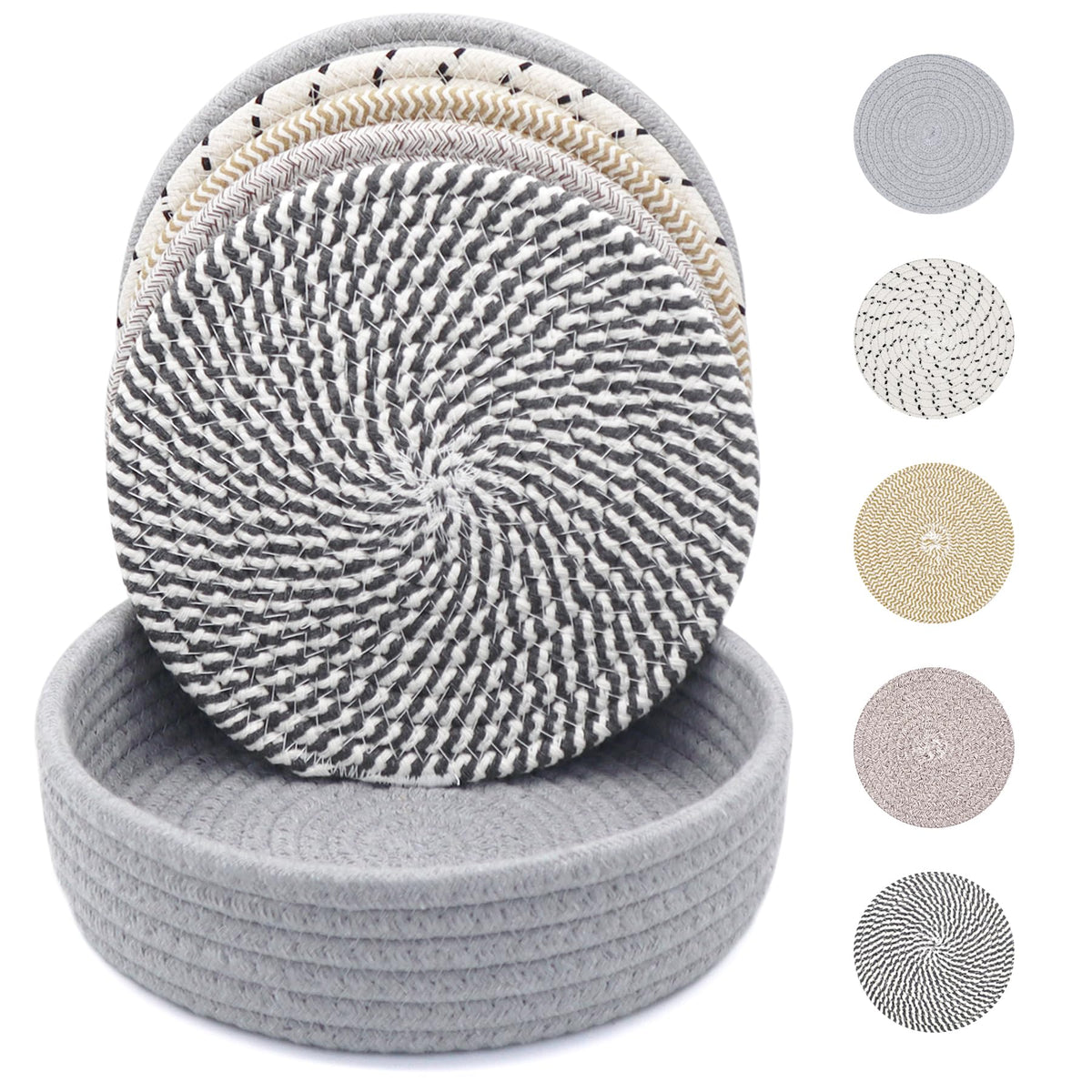 8 Inch Trivets for Hot Dishes, Hot Pots and Pans, 6 Pcs