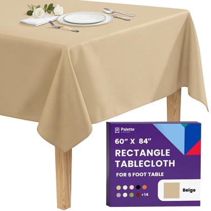 Gee Di Moda Rectangle Tablecloth - 70 x 120 Inch Navy Blue Table Cloth for 6 or 8 Foot Rectangle Tables - Heavy Duty Washable Fabric - for Holiday Party, Dinner, Weddings, Baby Shower & Events