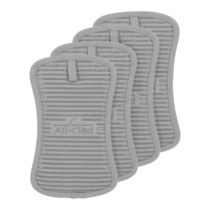 All-Clad Premium Pot Holder & Hot Pad: Heat Resistant to 500 Degrees - 100% Cotton, 10"x6.25" Hot Pad for Kitchen and Barbeque, (2-Pack), Almond