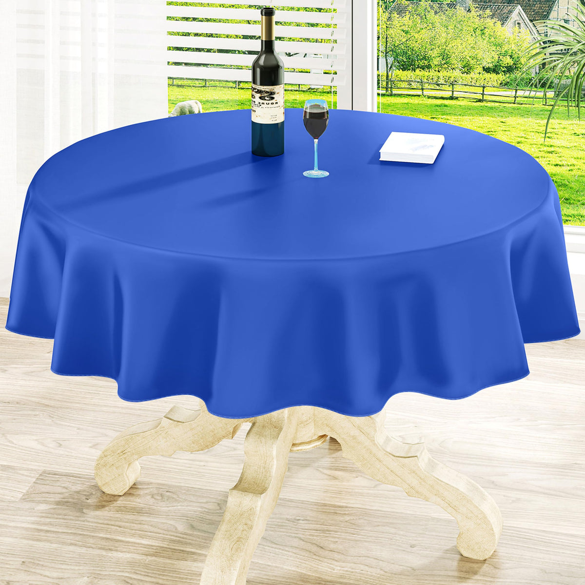 homing Rectangle Black Vinyl Waterproof Tablecloth with Flannel Backed