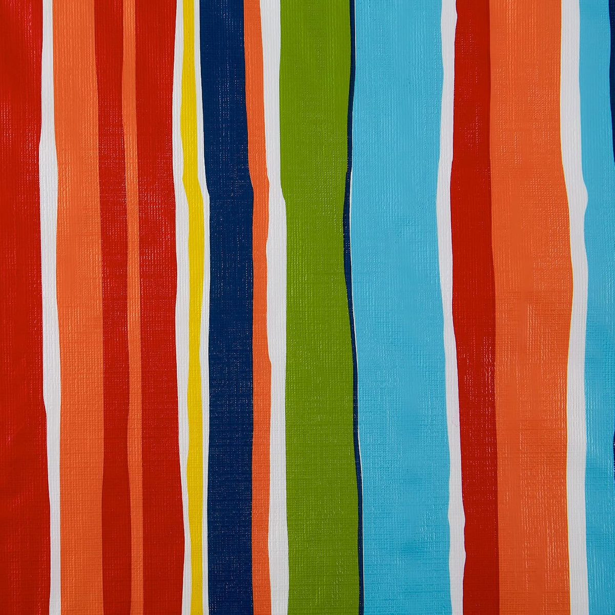 DII Vinyl Tabletop Collection Indoor/Outdoor Spill-Proof Flannel Backed Tablecloth, Rectangle, 60x84, Summer Stripe