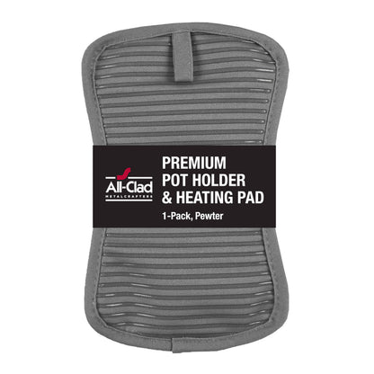 All-Clad Premium Pot Holder & Hot Pad: Heat Resistant to 500 Degrees - 100% Cotton, 10"x6.25" Hot Pad for Kitchen and Barbeque, (2-Pack), Almond