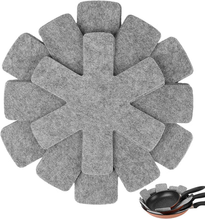 BOYAN Pot and Pan Protectors for Stacking, 12pcs & 3 Sizes, Separator Pads