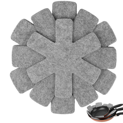 BOYAN Pot and Pan Protectors for Stacking, 12pcs & 3 Sizes, Separator Pads