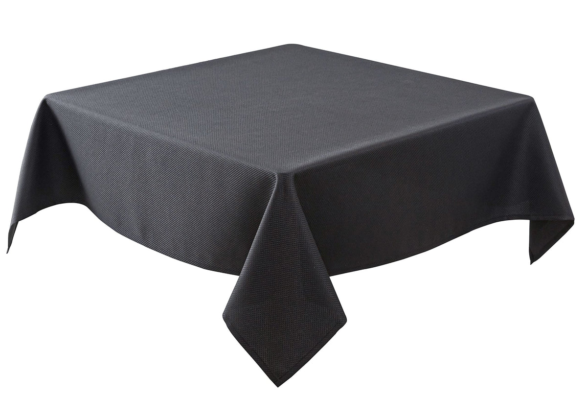 Textured Tablecloth Rectangle-Fabric Spillproof Table Cloth-Natural 60x108"