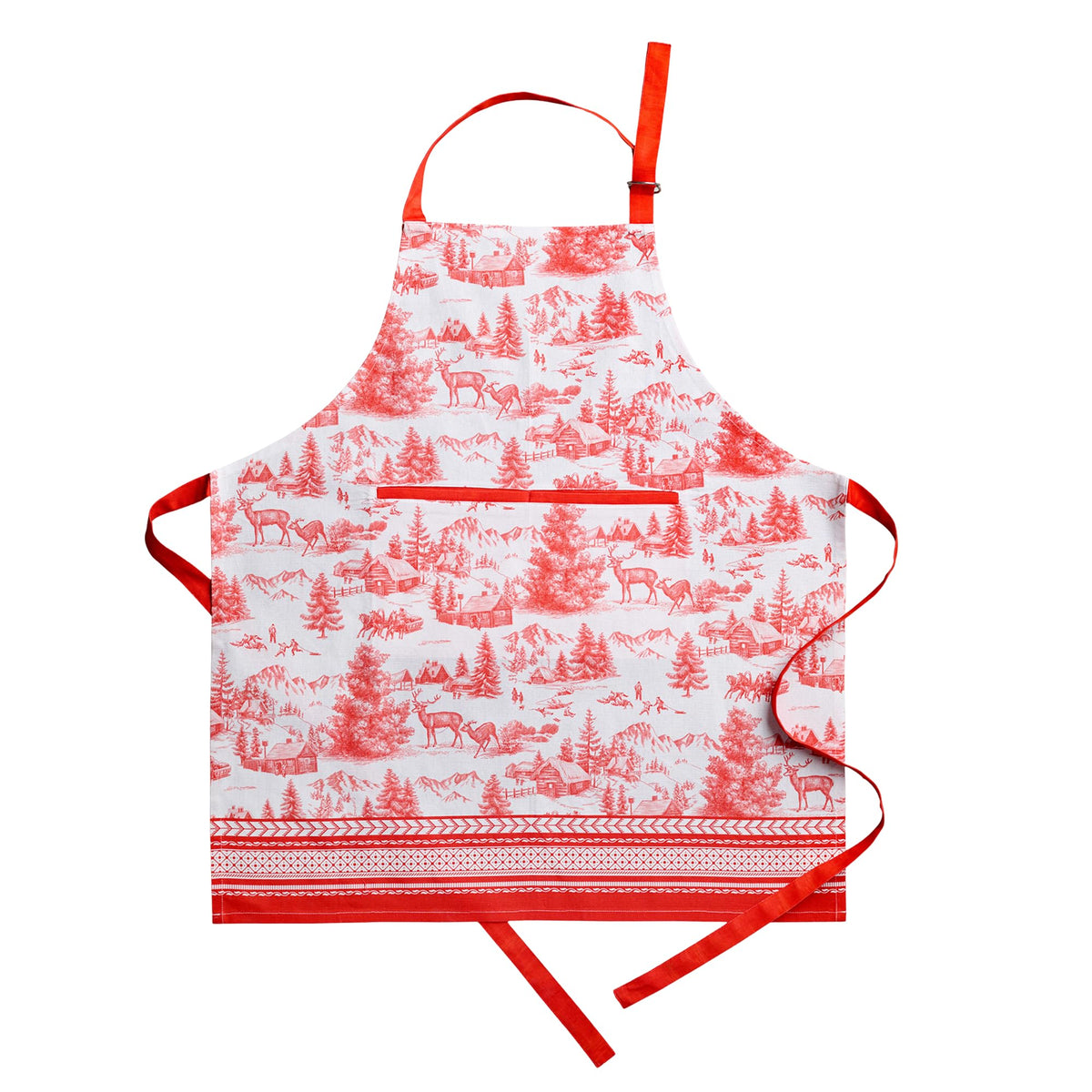 Maison d' Hermine Aprons for women with Pocket 100% Cotton (27.50"x31.50")