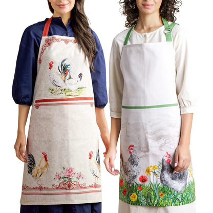 Maison d' Hermine Aprons for women with Pocket 100% Cotton (27.50"x31.50")
