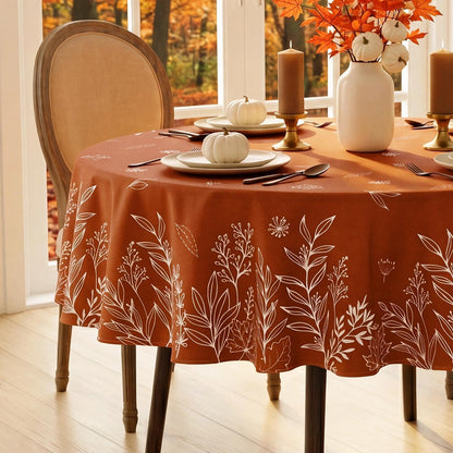 Softalker Fall Tablecloth Rectangle 60 x 84 Inch, Thanksgiving Home Decor
