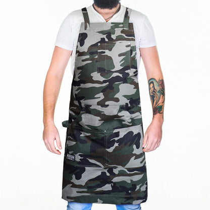 Hudson Durable Goods - Professional Grade Chef Apron for Kitchen, BBQ & Grill