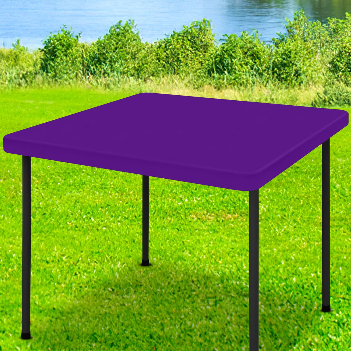 Moosfor Rectangle Spandex Fitted Table Cloth, 6FT Elastic Tablecloth