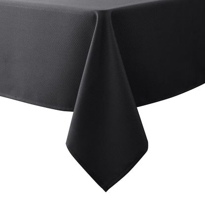 Textured Tablecloth Rectangle-Fabric Spillproof Table Cloth-Natural 60x108"