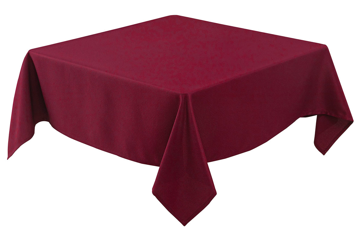 Textured Tablecloth Rectangle-Fabric Spillproof Table Cloth-Natural 60x108"